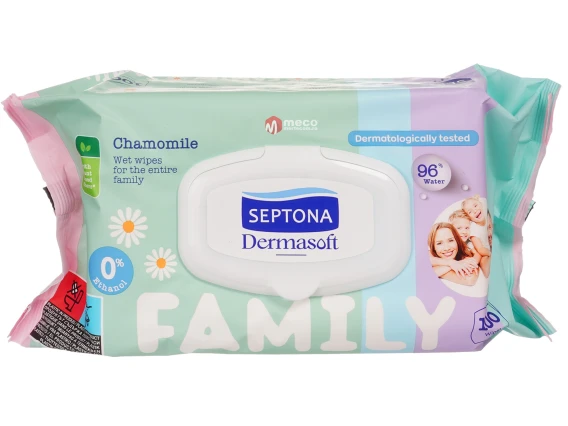Servetele umede Septona Dermasoft Family 100buc