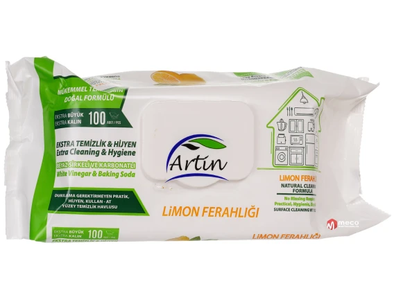 Servetele umede multisuprafete Artin White Vinegar & Baking Soda 100 buc