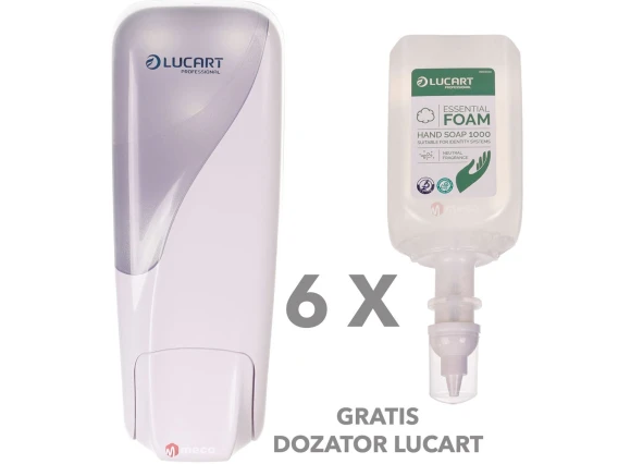 Lucart – Set 6 Rezerve Sapun Spuma + Dozator Spuma CADOU
