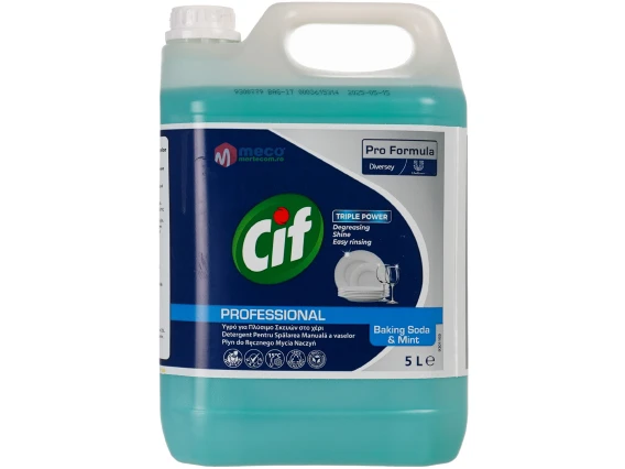 Detergent vase profesional Cif bicarbonat si menta 5 litri 9300779