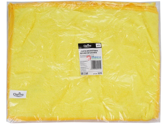 Lavete microfibra universale Clarina 10 bucati (Galben)