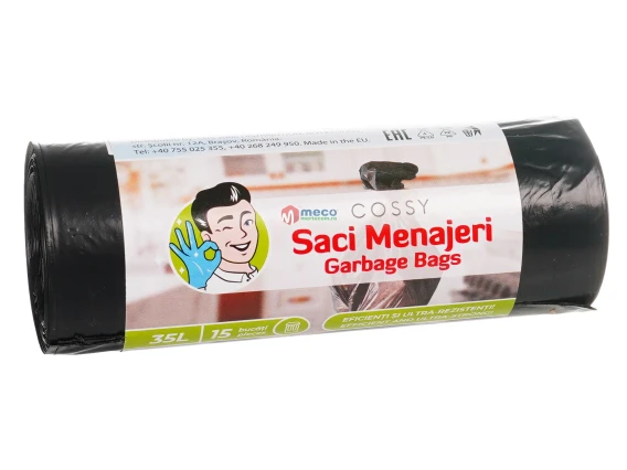Saci menajeri ultrarezistenti Cossy 35 litri 15 bucati