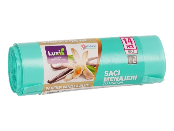 Saci menajeri Luxia cu urechi 60 litri 14 bucati Vanilla Blue
