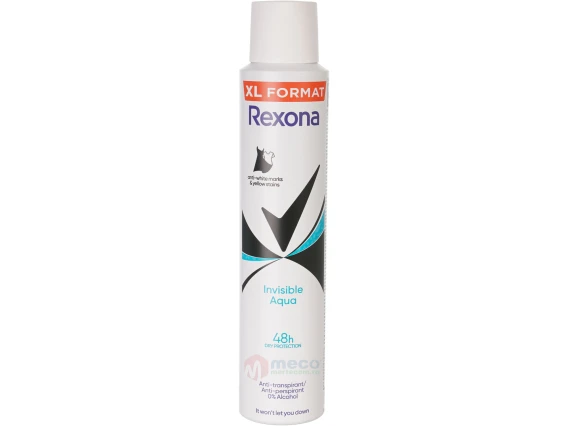 Deodorant spray Rexona 200 ml (Invisible Aqua)