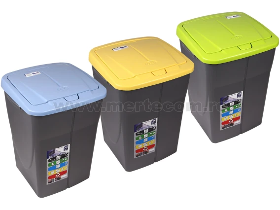 Cos gunoi colectare selectiva Ecobin 45L H-51 cm (Verde)