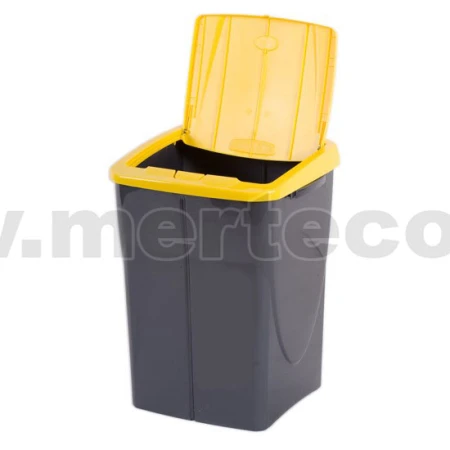 Cos gunoi colectare selectiva Ecobin 45L H-51 cm (Galben)