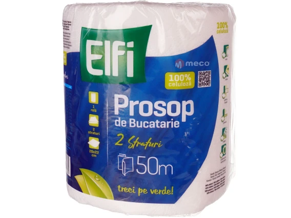 Prosop de bucatarie Elfi 2straturi 227foi 50metri