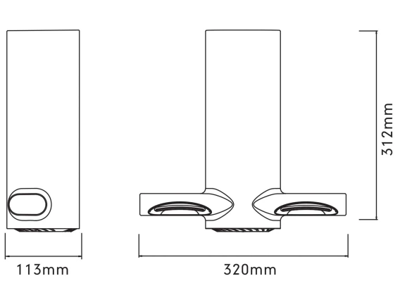 Uscator maini plastic ABS cromat Tap30 Meco 1200W HDS2030