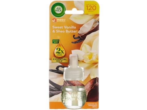 Rezerva aparat odorizant electric Air Wick 19ml (Sweet Vanilla & Sheea Butter)
