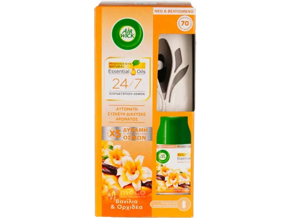 Dispenser odorizant si rezerva AirWick Vanila Orhid