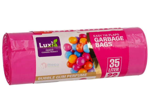 Saci menajeri Luxia cu urechi 35 litri 22 bucati Bubblegum