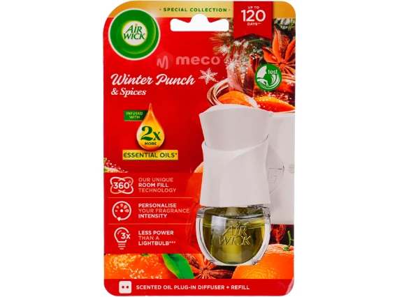 Aparat odorizant si rezerva AirWick (Winter Punch & Spices)