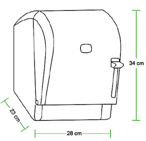 Dispenser transparent rulou prosop cot Meco K8T