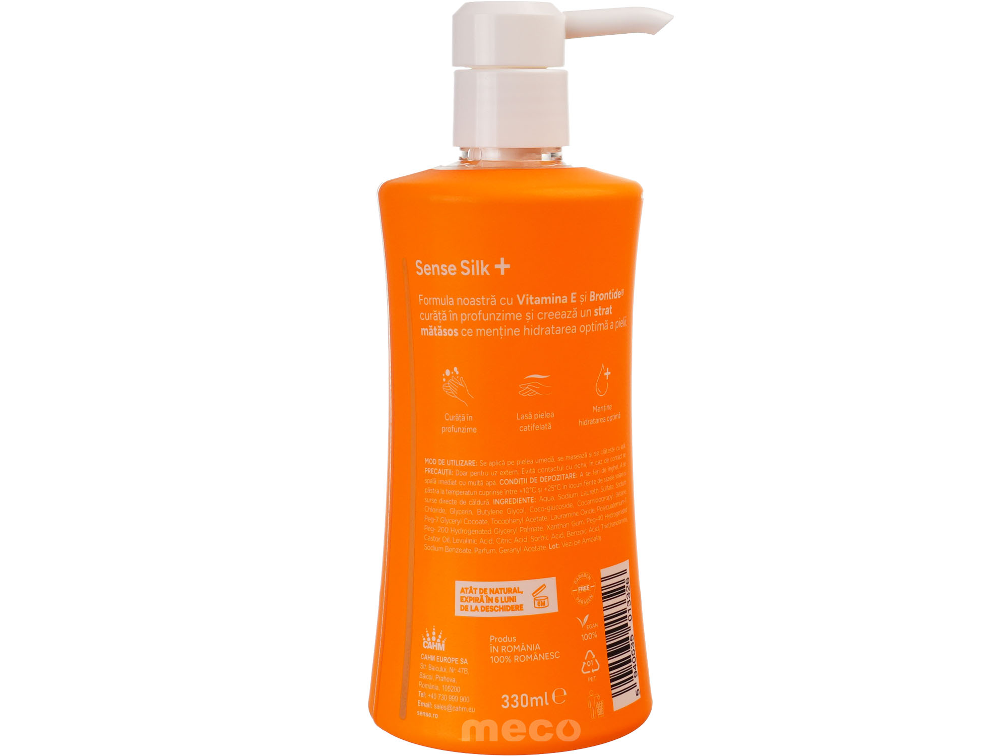 Sapun lichid gel Sense 330ml Pere Coapte - imagine 2 din 2
