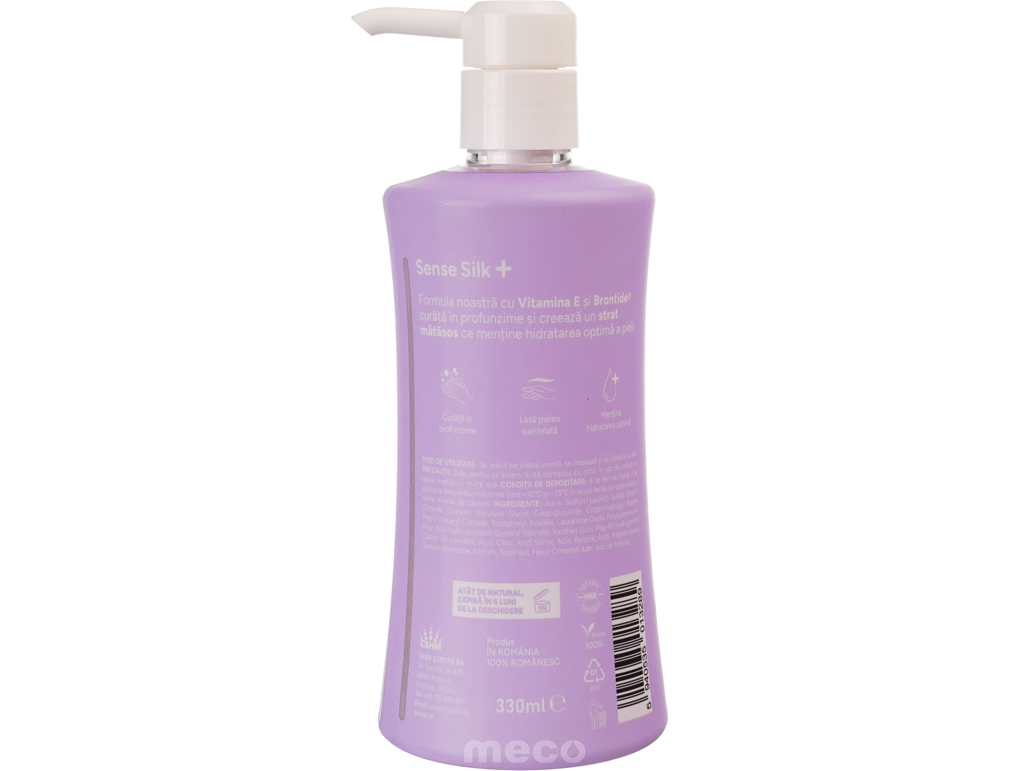 Sapun lichid gel Sense 330ml Liliac & Frezie - imagine 2 din 3