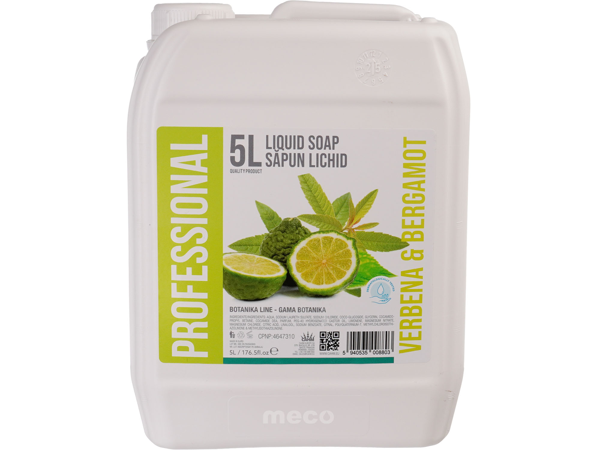 Sapun lichid Botanika 5 litri Verbena si Bergamota