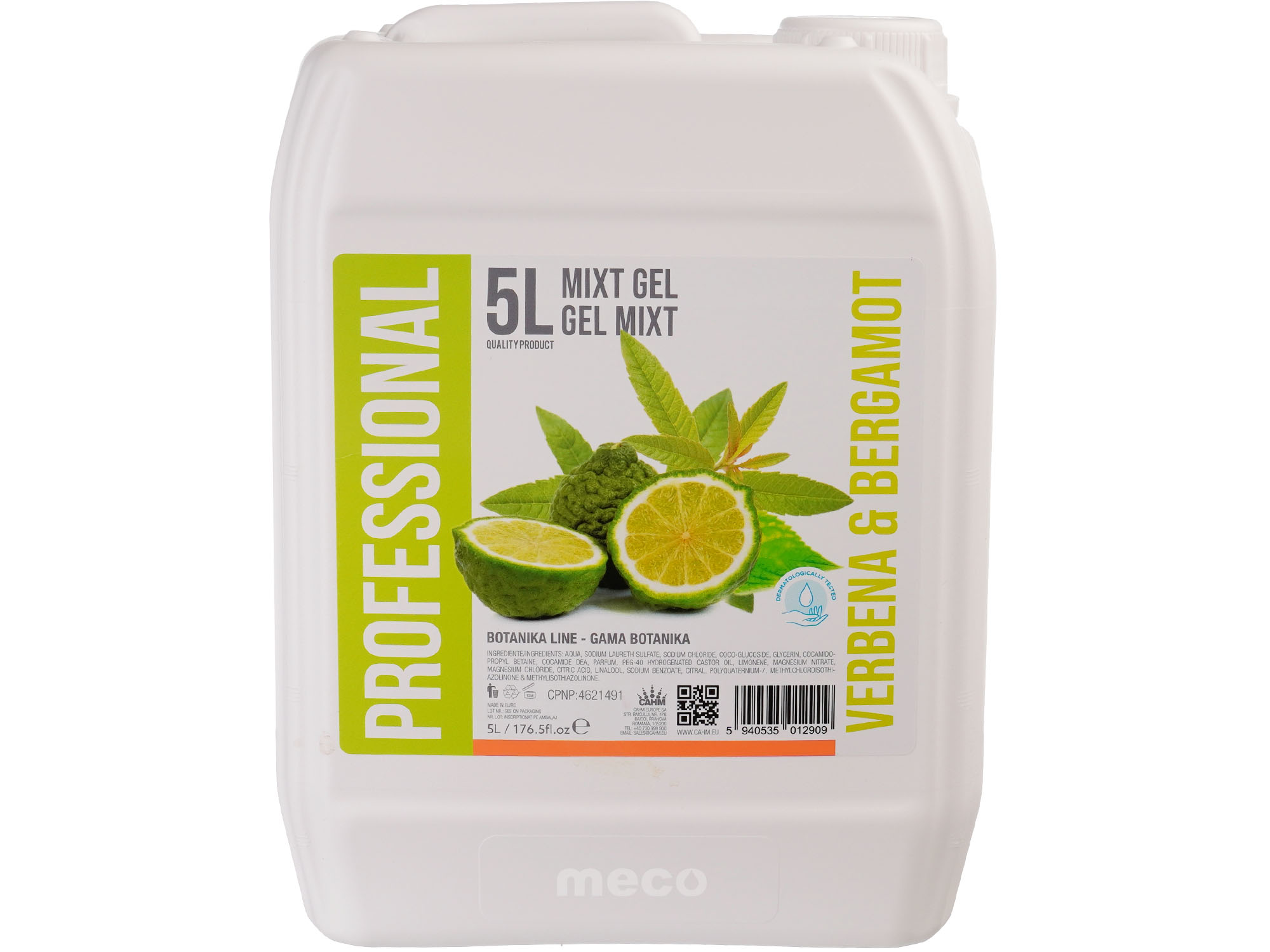 Sampon si gel de dus Botanika 5 litri Verbena si Bergamota