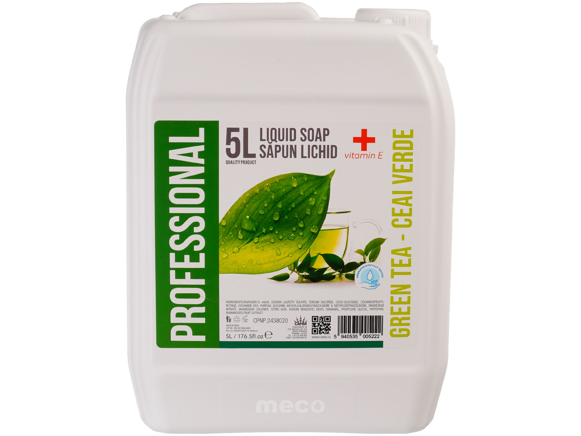 Sapun lichid 5 litri Green Tea si Vitamina E
