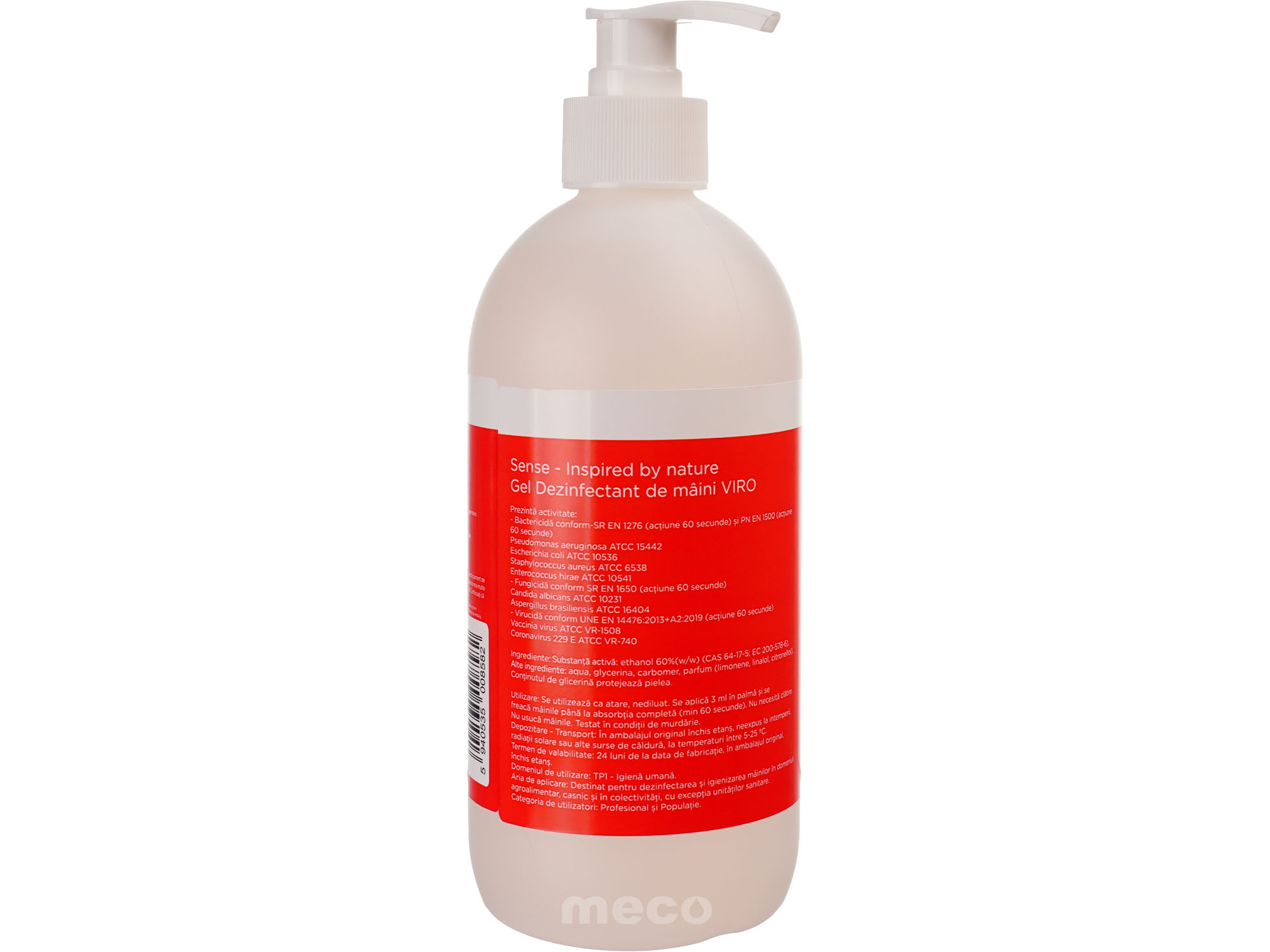Gel dezinfectant Sense 500ml Virucid - imagine 2 din 2