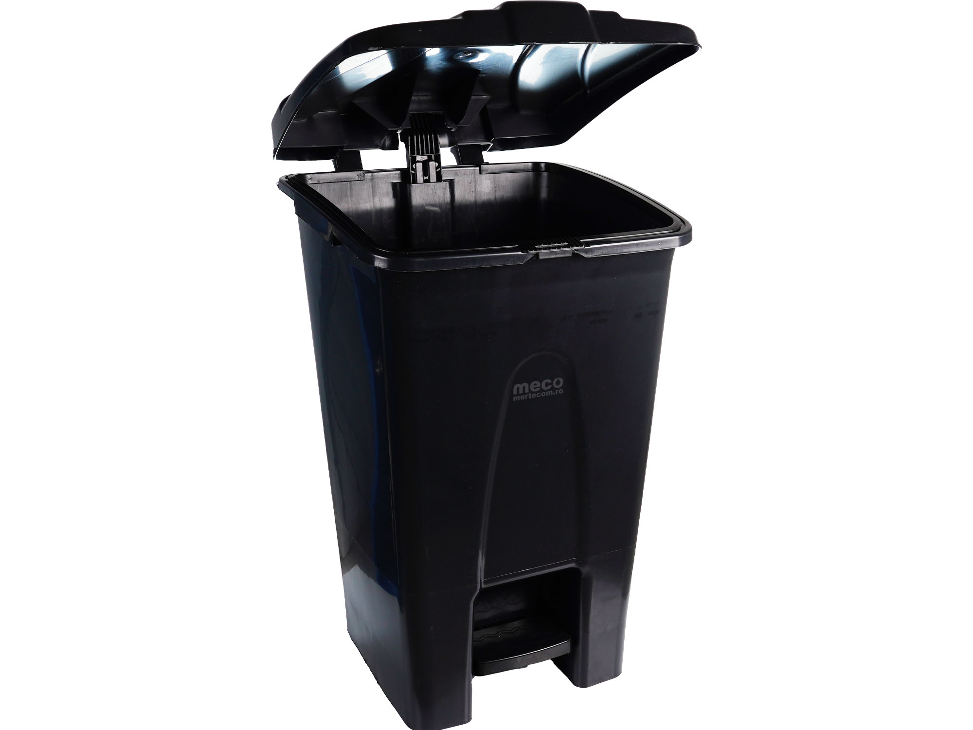 Cos colectare selectiva din platic cu pedala MZED1470N 70 litri H-75cm Negru - imagine 2 din 2