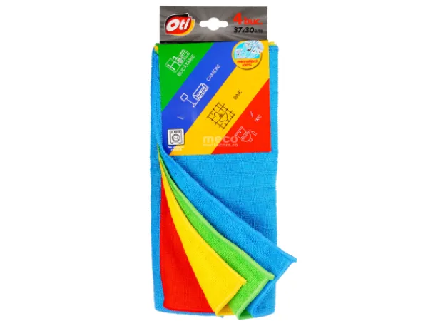 Lavete microfibra universale 37x30cm Oti 4buc