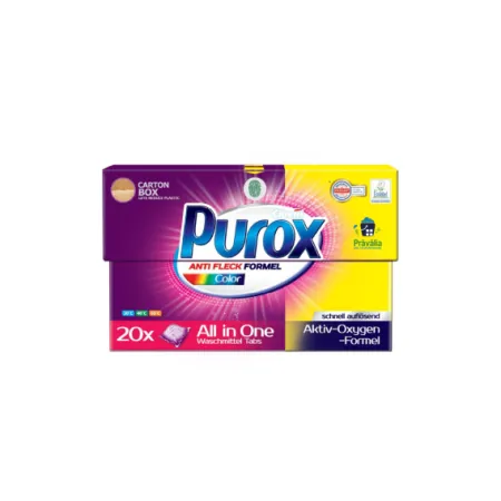 Detergent capsule Purox 20 bucati Color