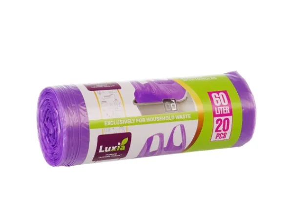 Saci menajeri Luxia cu manere 60 litri 20 bucati