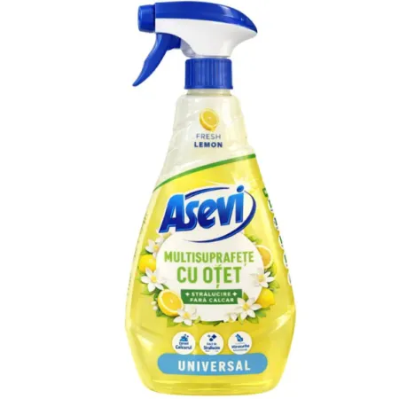 Detergent multisuprafete cu otet Asevi 750ml Lemon