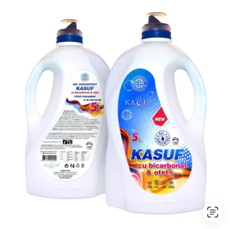 Detergent lichid rufe Kasuf cu otet si bicarbonat 5 litri