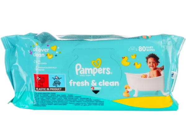 Servetele umede cu capac Pampers Fresh Clean 80buc