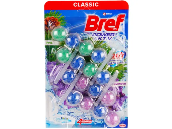 Odorizant WC Bref Power Activ Pin/Lavanda 4x50g