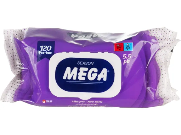 Servetele umede cu capac Mega 120 bucati