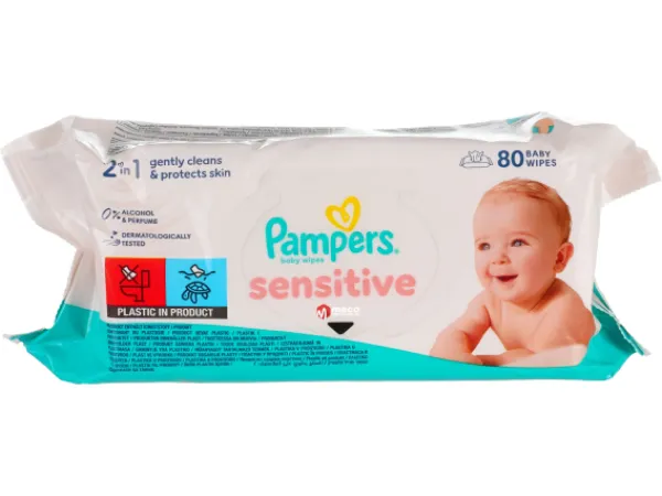 Servetele umede cu capac Pampers Sensitive 80buc