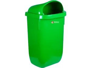 Cos gunoi stradal Meco 50 litri H-60 cm (Verde)