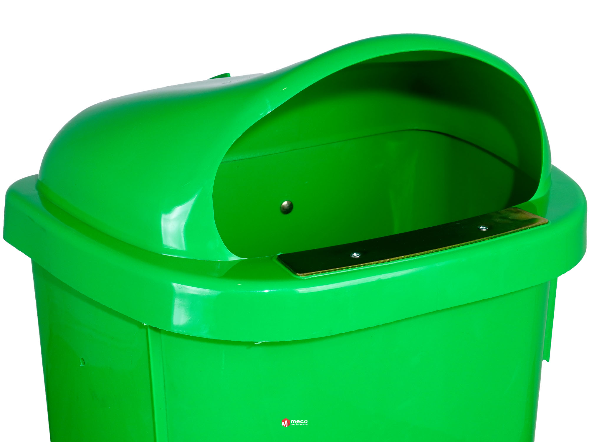 Cos gunoi stradal Meco 50 litri H-60 cm (Verde) - imagine 2
