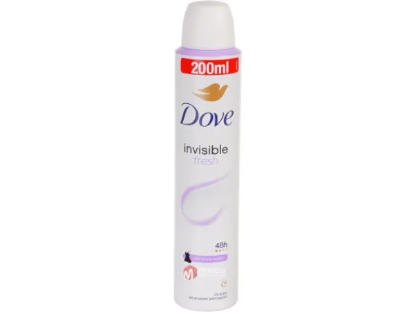 Deodorant spray Dove 200ml Invisible Fresh