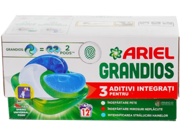 Detergent capsule Ariel Grandios 12 bucati Mountain Spring