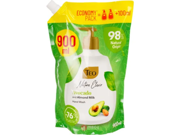 Rezerva sapun lichid Teo 900ml Avocado & Almond Milk