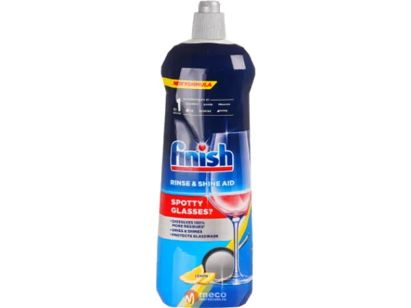 Solutie pentru clatire si stralucire Finish Rinse & Shine Lemon 800 ml
