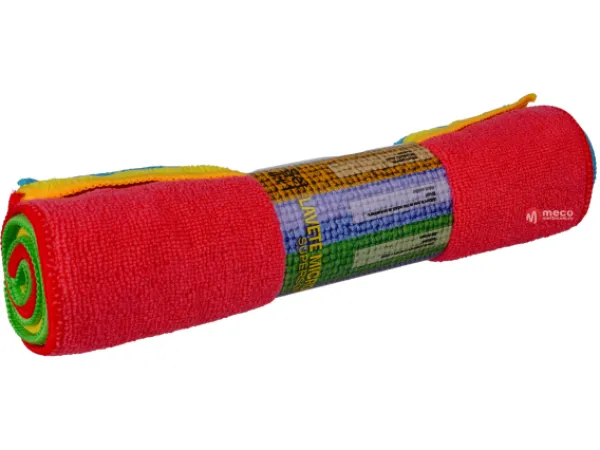 Set 4 lavete microfibra universale + 1 laveta geam 40x30cm