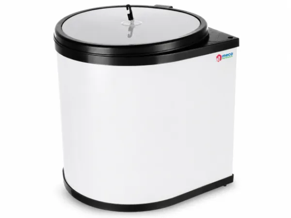 Cos gunoi bucatarie usa Meco alb 436W H-29cm
