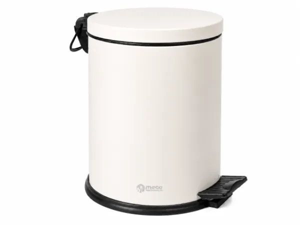Cos gunoi cu pedala 12 litri crem Meco 815KR H-35cm
