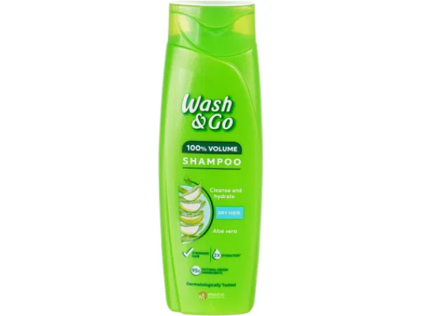 Sampon Wash&Go Aloe vera pentru par uscat 180ml