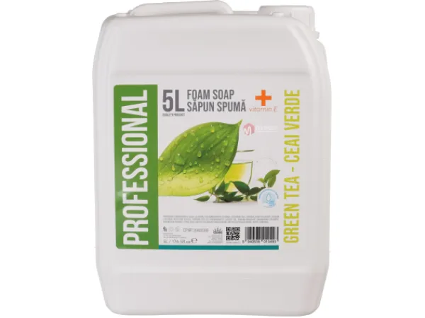 Sapun spuma Green Tea si vitamina E 5 litri