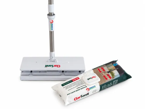 ClarSanit Set mop Multiclean 360° + servetele umede cu bicarbonat 50 bucati