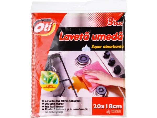 Lavete umede oti 20x18cm 3/set