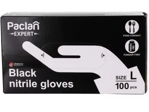 Manusi menaj negre fara talc Paclan 100buc (Large-L)