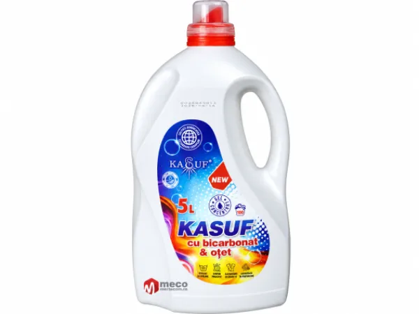 Detergent lichid rufe Kasuf cu otet si bicarbonat 5 litri