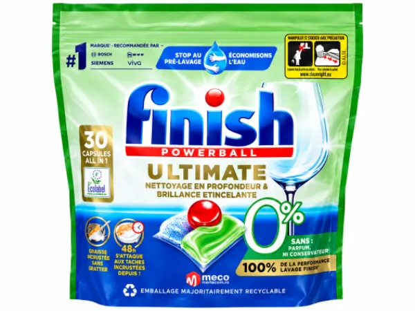 Detergent pentru masina de spalat vase Finish Quantum Ecolabel 30 bucati
