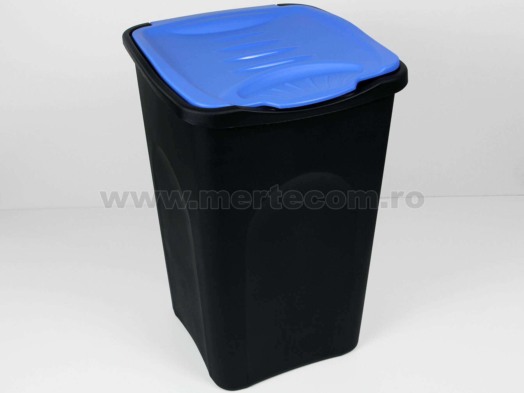 Cos gunoi colectare selectiva EcoGreen 50 litri H56cm (Alb) - imagine 5